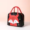 Bolsa de almuerzo portátil con dibujos animados, bolsa de almuerzo tridimensional, bolsa de aluminio grueso de gran capacidad, bolsa de mano, nueva bolsa de almuerzo