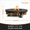 Ventas directas del fabricante: chimenea de fuego real con calefacción de gas-alcohol, estufa de fogata para casas de huéspedes y hoteles, fogata de patio, mesa de fuego simulado