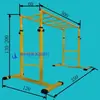 Casa Interior Exterior Fitness Treino de Força para Braços Escada de Nuvem Rastejante Móvel Estrutura de Escalada Escada Plana Altura Ajustável Branco