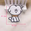 Cachorro de Dibujos Animados Lindo de Peluche tipo Na Flequillo Pegatina Velcro Sin Costuras Tocado Femenino Pegajoso Artefacto para Acabado de Cabello Suelto