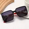 25 Novos Óculos Europeus e Americanos de Venda Quente Transfronteiriços, Luxo Acessível, High-End, Óculos de Sol Femininos Anti-UV, Armação Quadrada Grande Tinta