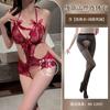 Love Lingerie, Pijama de una pieza de encaje Pura Pasión, Uniformes Apasionados sin Entrepierna, No es Necesario Quitarse, Lencería de Tentación para Diversión en Pareja
