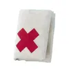 Bandagem Triangular 100% Algodão Bandagem Triangular Cruz Vermelha Treinamento Exame de Equipe Médica Acessório para Kit de Primeiros Socorros Estudante Enfermeiro Escolar