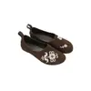 Novedades de Primavera [En Stock] Zapatos Planos Estilo Birkenstock Vintage con Adorno de Ganchillo, sin Cordones, Punta Redonda