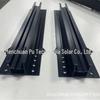 Kit de trilho guia mini preto 300mm para painel solar liga de alumínio trilho guia curto telhado de chapa metálica suporte fotovoltaico
