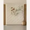 Fundo de sala de transmissão ao vivo material espesso fundo 3D estéreo fundo de cor quente fundo mukbang transmissão ao vivo 3D estéreo