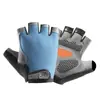 Luvas de Ciclismo Meio Dedo para Homens e Mulheres, Esportes ao Ar Livre, Montanhismo, Absorção de Choque, Silicone Antiderrapante, Malha Respirável, Proteção Solar, Luvas Finas