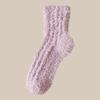 Calcetines de terciopelo coral para mujer, calcetines de felpa de invierno, calcetines de piso de rizo, calcetines de nieve gruesos, calcetines cálidos resistentes al frío para el hogar, para dormir