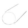 Herramientas de tejido aguja circular de 80 cm aguja circular de acero inoxidable aguja para suéter de tejido a mano aguja circular de alambre aguja de acero 6-16