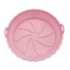 Fábrica de Panelas de Assar Air Fryer Transfronteiriça Atacado Silicone Redondo Dobrável Acessórios para Panela de Assar de Fritadeira Bolo