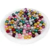 Accesorios de Joyería DIY Cuentas Sueltas Perlas de Imitación abs Coloridas Cuentas de Extremo para Pulsera Material para Ensartar Accesorios de Joyería
