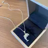 Collar de Mariposa Gota de Agua Helada para Mujer, Elegante y Lujoso, Diseño Único, Regalo para Mejores Amigas y Compañeras de Clase, Cadena para Clavícula