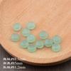 Cuentas de ábaco con espaciador pequeño de imitación de jade, mezcladas, de jade Dongling, accesorios de bricolaje hechos a mano, cuentas planas con forma de rueda, cuentas con hebilla Ping An