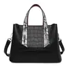 Bolso Personalizado, Gama Alta, Bolso de Hombro de Gran Capacidad, Bolso de Viaje de Color Contrastante a la Moda, Bolso Tote Retro Sencillo para Mujer