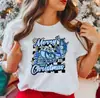 Estación Independiente de Amazon Sudadera de Manga Corta Navideña de Dibujos Animados Papá Noel Estampado de Letras ebay Comercio Exterior