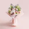 Fio de Lã Flor Eterna Cruzamento Festival Qixi Presente de Aniversário Presente de Dia dos Namorados Lembrança Arranjo de Flores Artificiais Tecido