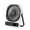 Ventilador de Escritorio Ventilador de Verano Pantalla Digital Estudiante Recargable Ventilador Pequeño Regalo Mini Ventilador de Escritorio Portátil en Stock