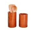 Soporte de Palillos de Madera Maciza Creativo Portapalillos Doméstico Restaurante Portapalillos de Madera con Drenaje Soporte para Firmas de Oficina Portaplumas Impresión de LOGOTIPO