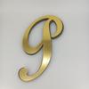 Nuevo acrílico dorado transfronterizo letra de pasto Pegatinas de espejo sala de estar dormitorio autoadhesivas pegatinas de pared decorativas 3D