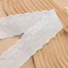 Encaje Blanco Algodón Encaje Decorativo Hecho a Mano DIY Ropa Textil para el Hogar Falda de Muñeca Encaje Vestido de Novia Encaje Decorativo