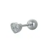 AliExpress caliente perforación nuevo micro incrustado circonita amor oreja hueso clavo acero inoxidable oreja hueso anillo europeo y americano comercio exterior joyería