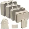 Conjunto de Sacos de Armazenamento de Viagem Cuidadosamente Selecionado Roupas Cordão Conjunto de 11 Peças Saco de Armazenamento Cosméticos Artigos de Higiene Pessoal Saco de Armazenamento Dobrável de Malha