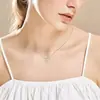 Comercio Exterior Más Vendido Collar de Moissanita D Color de Seis Garras de 1 Quilate para Mujer Colgante de Moissanita de Plata de Ley S925 Joyería al por Mayor