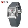 Reloj de Cuarzo Ofns para Estudiantes, Reloj de Pulsera Cuadrado Casual Impermeable Versátil, Simple Moda Caliente de Temu para Hombres y Mujeres Venta al por Mayor