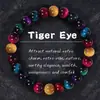 Joyería de Mano Más Vendida Esmaltada Sudeste Asiático Europa América Transfronterizo Cristal Pulsera Dopamina Color Vidrio Ojo de Tigre Pulsera Hecha a Mano