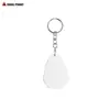 Venta Caliente Transfronteriza Lámina de Aluminio Transferencia de Calor Llavero Metálico de Aluminio en Blanco Llavero de Aluminio para Sublimación Doble Cara DIY