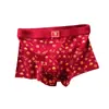 Calzoncillos tipo bóxer para hombre con estampado chino rojo de tendencia nacional, shorts transpirables para el año de nacimiento con estampado 3D y diseño de buena suerte