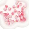 Linda garota rosa pêssego pingente de vidro DIY pulseira artesanal brincos pendurados pingente acessórios de joias