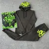 Sy-World Moda Callejera Casual Ropa Deportiva Conjunto de Tops y Pantalones Invierno Algodón Hip-Hop Unisex Sudadera con Capucha