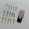 Mini cubiertos, accesorios vintage de aleación para arte de uñas, serie de cocina en miniatura, cuchillo y tenedor realistas, decoración de uñas transfronteriza