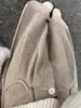 Calça de Terno de Veludo Cotelê Cor Cinza Chá para Mulheres Outono e Inverno 2025 Nova Cintura Alta Visual Emagrecedor Caimento Amplo Acolchoada Espessa Calça de Perna Larga