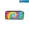 2021 Primavera Bolsa Fofa Tie-Dye Estilosa Simples Estudantes Masculinos e Femininos Estampada 3D Tecido Oxford Estojo Bolsa de Papelaria