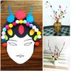 Bola de Pelusa Pegajosa diy Jardín de Infancia Material Hecho a Mano Bola de Pelusa Material Decorativo Popular en Internet ins Dibujos Animados Multicolor Mezcla de Tamaños