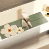 Alfombrilla Absorbente Suave de Tierra de Diatomeas para Grifo de Cocina, Alfombrilla Drenante para Baño, Inodoro, Encimera de Lavabo, Alfombrilla para Fregadero
