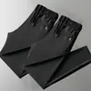 Pantalones Largos de Seda Hielo Finos para Hombre Verano Talla Grande Elásticos de Secado Rápido Casuales Sueltos Deportivos Transpirables de Pierna Recta Pantalones para Hombre