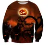 Suéter Divertido de Halloween con Elementos de Dibujos Animados para Hombres y Mujeres Transfronterizo, Suéter Festivo, Tops con Estampado 3D de Terror para Niños