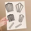 Pasador de Pelo en Forma de U con Perlas para Mujer, Pinza para Moño, Herramienta de Peinado, Pasador Fijo, Nuevo Estilo Chino, Accesorio de Cabello de Alta Gama