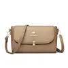 Bolsa Feminina de Couro de Canguru Bali 2026 Novo Modelo Bolsa de Ombro Feminina Fashion Versátil Bolsa para Mãe e Avó Pequena Bolsa Quadrada