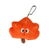 Pingente de Pelúcia Folha de Bordo Original Tengyi - Decoração Versátil de Outono e Inverno, Chaveiro, Pingente de Mochila, Boneca
