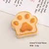 Acessórios de Resina DIY Desenho Animado Joias Torrada Animal Cola de Creme Grampo de Cabelo Capa de Celular Fivela de Sapato Chaveiro Pingente com