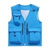 Chaqueta Ligera Ocio al Aire Libre Primavera y Otoño 2025 Chaleco de Ocio al Aire Libre para Hombres y Mujeres Pantalones con Bolsillos de Múltiples Solapas Chaleco Cuello en V Fotografía