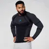 Camiseta de Fitness Cross-Border YOUNGAL Ajustada Masculina Top Esportivo para Treino Secagem Rápida Alta Elasticidade GYMSHARK