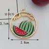 Accesorios de Joyería Pequeños Estilo Chanel al por Mayor Transfronterizos, Joyería Hecha a Mano DIY con Temática de Frutas, Accesorios de Joyería DIY Esmaltados de Alta Calidad