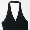 Exportación Transfronteriza Ropa de Mujer Verano 2025 Nuevo Diseño Elegante Vestido Traje Mini de Cuello Halter 3608/536