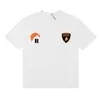 Camiseta de Manga Corta de Alta Calidad Rhude Diamante Color Sólido Estampado de Letras para Hombre y Mujer, Nueva de Verano 2024