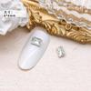 Uña de celebridad en línea mini cubo de hielo cristal joyería diamante rectangular 4*6 ángulo recto fondo puntiagudo color transparente color mágico vidrio taladro de uñas